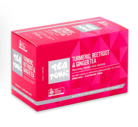 Tea Tonic - Turmeric Beetroot & Ginger Tea - Box of 20 teabags